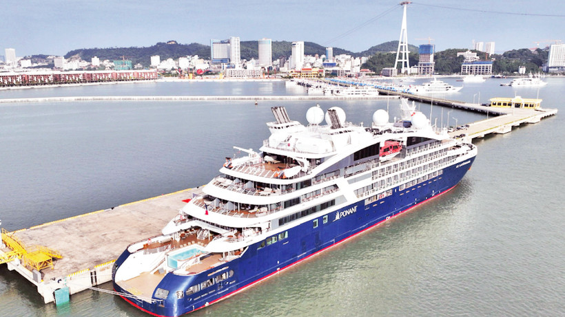 Khách quốc tế du lịch đến Quảng Ninh bằng đường biển ngày càng tăng. 