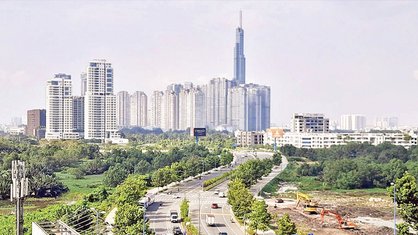 Một góc Thành phố Hồ Chí Minh. 