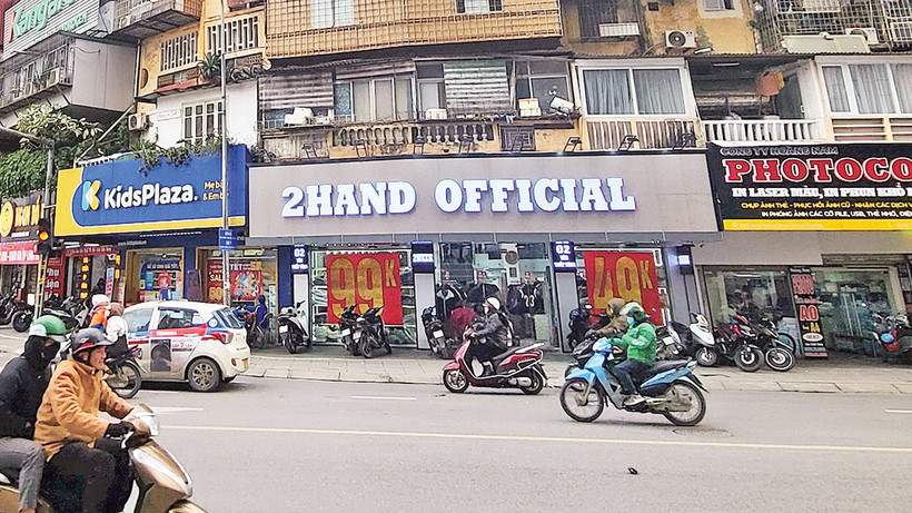 Một góc Nhà A12 khu tập thể Khương Thượng, quận Đống Đa, Hà Nội. 