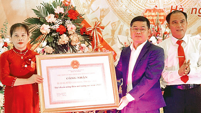 Xã An Hà được công nhận đạt chuẩn nông thôn mới nâng cao. 