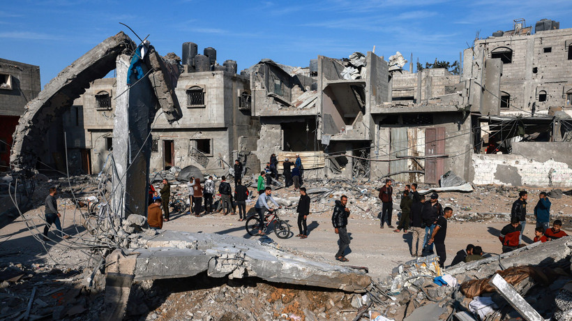 Xung đột phá hủy nhiều nhà cửa tại Dải Gaza. 