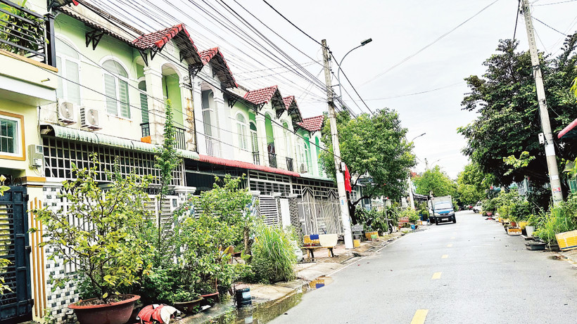 Khu nhà ở xã hội đầu tiên của tỉnh Bạc Liêu, tại khu dân cư Tràng An, thành phố Bạc Liêu. 