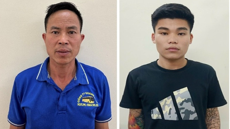 Hai nghi can Đào Văn Phụ và Nguyễn Hữu Khương.