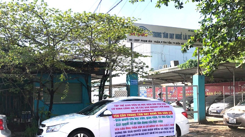 Trung tâm dạy nghề lái xe Sài Gòn, nơi xảy ra sai phạm. 