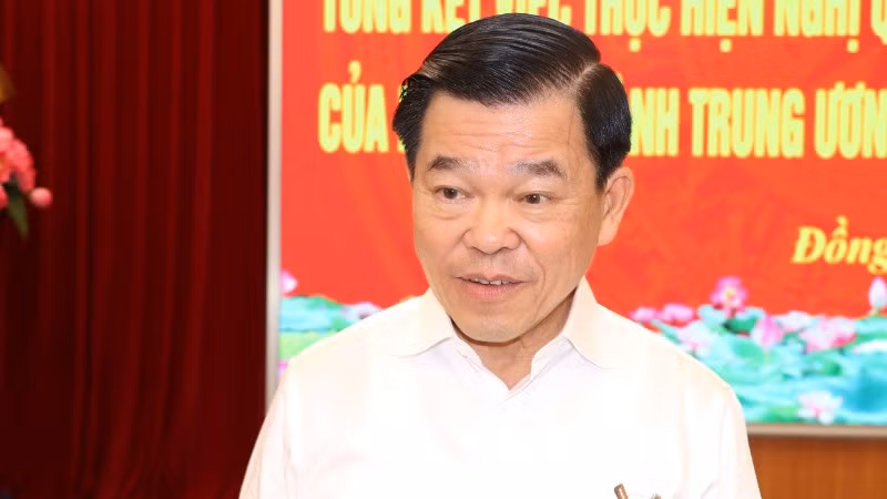 Đồng chí Nguyễn Hồng Lĩnh trả lời phóng viên Báo Nhân Dân, ngày 21/12.