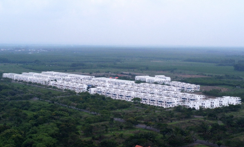 Toàn cảnh Dự án khu dân cư Tân Thịnh, nơi có hơn 680 căn biệt thự, nhà liền kề xây trái phép.
