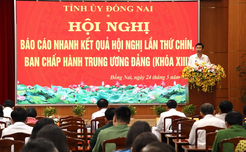Quang cảnh Hội nghị tại Trụ sở Tỉnh ủy Đồng Nai.