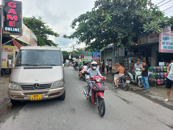 Hiện trường nơi xảy ra vụ tai nạn.