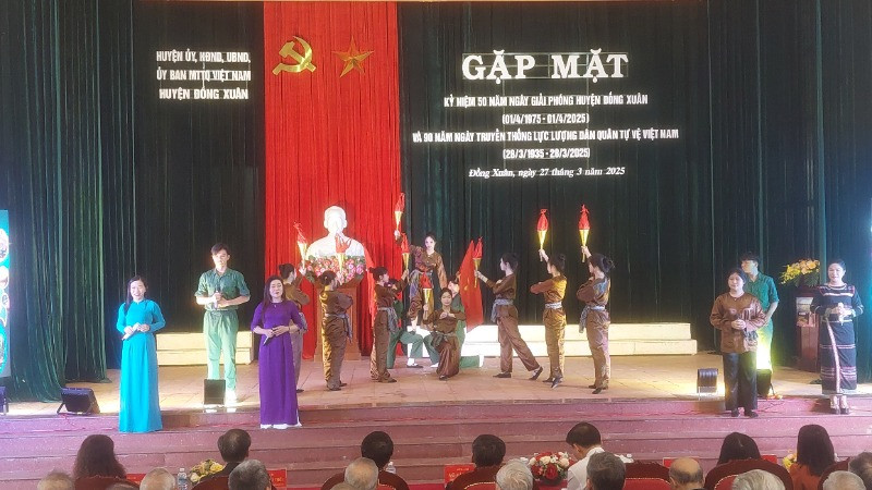 Những khúc ca bi tráng hào hùng tại buổi lễ.