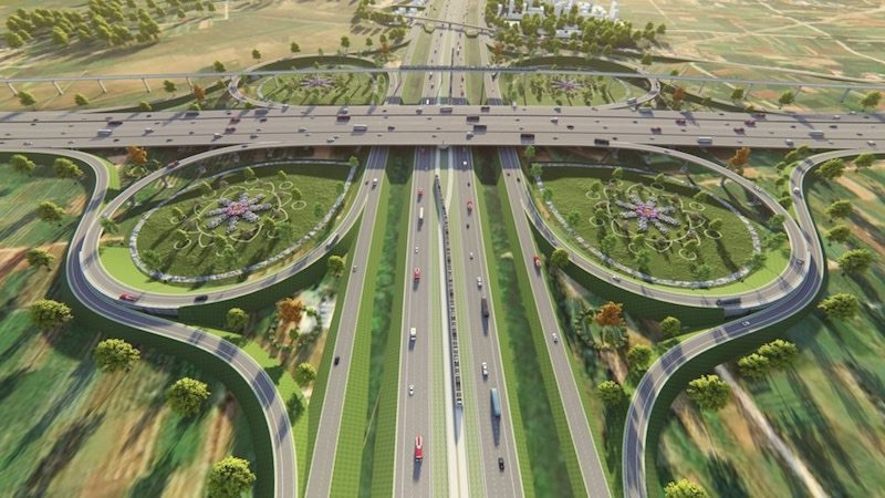 Phối cảnh dự án đường Vành đai 4-Vùng Thủ đô.