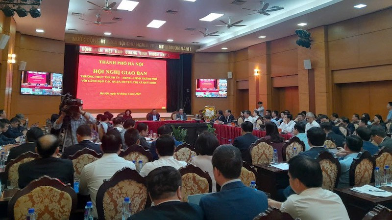 Quang cảnh hội nghị chiều 3/4.