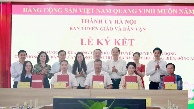 Các địa phương và các cơ quan báo chí của Hà Nội ký kết phối hợp, tăng cường tuyên truyền về công tác giải phóng mặt bằng những dự án trọng điểm trên địa bàn.