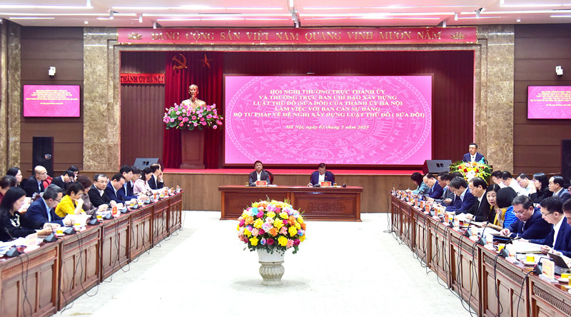 Quang cảnh hội nghị chiều 2/3.
