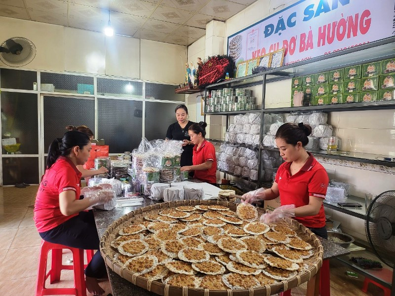 Sản phẩm kẹo cu đơ Bà Hường (Hương Sơn) được xuất khẩu sang thị trường các nước châu Âu.