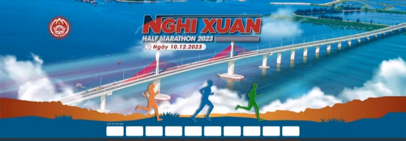Giải chạy Nghi Xuân Half marathon năm 2023 với chủ đề "Nghi Xuân bát cảnh” thu hút hơn 1.350 vận động viên tham gia. 