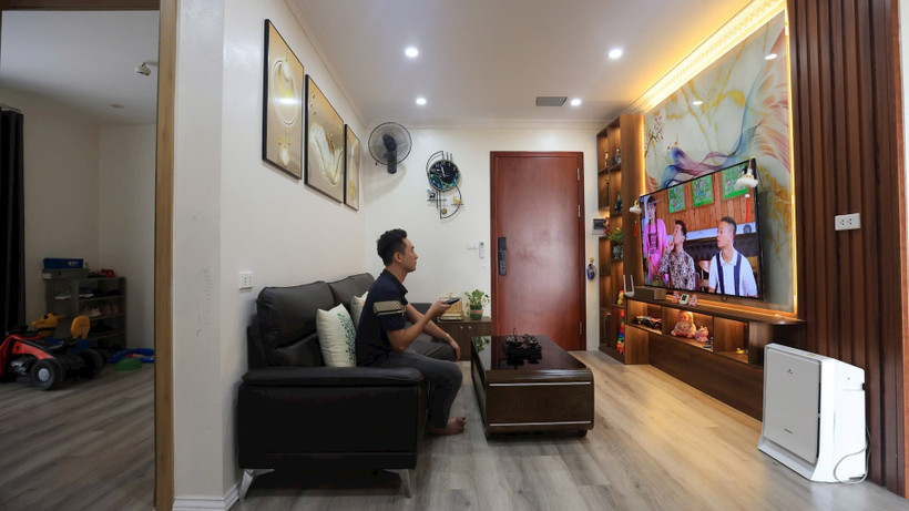 Một căn hộ khá đầy đủ tiện ích tại Khu công nghiệp Yên Phong (Bắc Ninh). Ảnh: TUẤN ANH