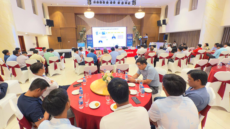 Quang cảnh buổi tập huấn. 
