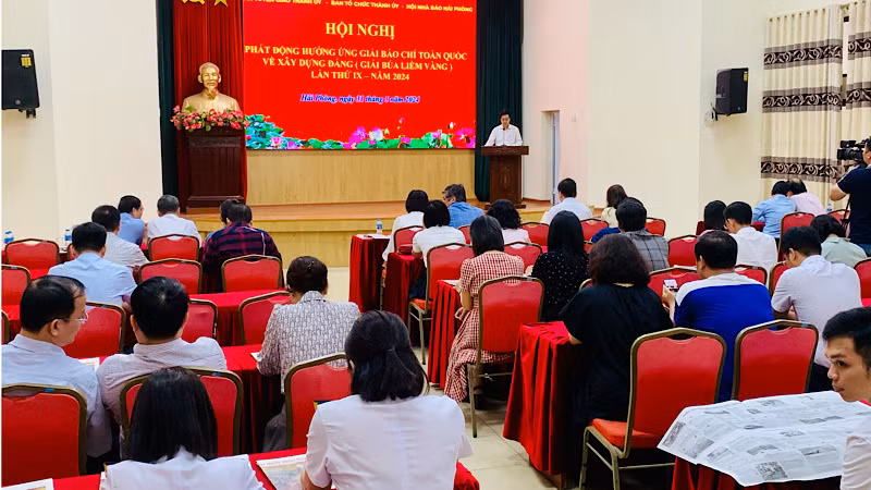 Phát động hưởng ứng Giải Báo chí toàn quốc về xây dựng Đảng (Giải Búa liềm vàng) lần thứ IX - năm 2024 tại Hải Phòng.
