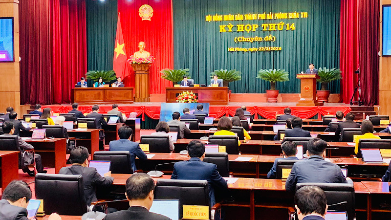 Kỳ họp thứ 14 Hội đồng nhân dân thành phố Hải Phòng khóa 16.