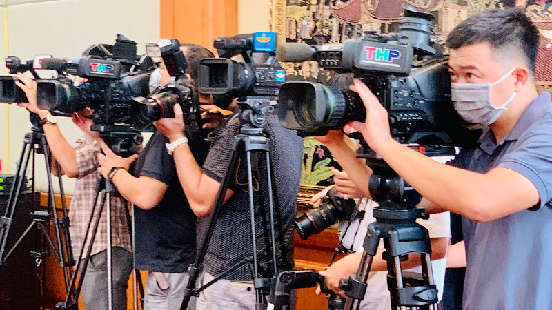 Các cơ quan báo chí và các phóng viên luôn có mặt phản ánh kịp thời các thông tin, sự kiện quan trọng của thành phố Hải Phòng.