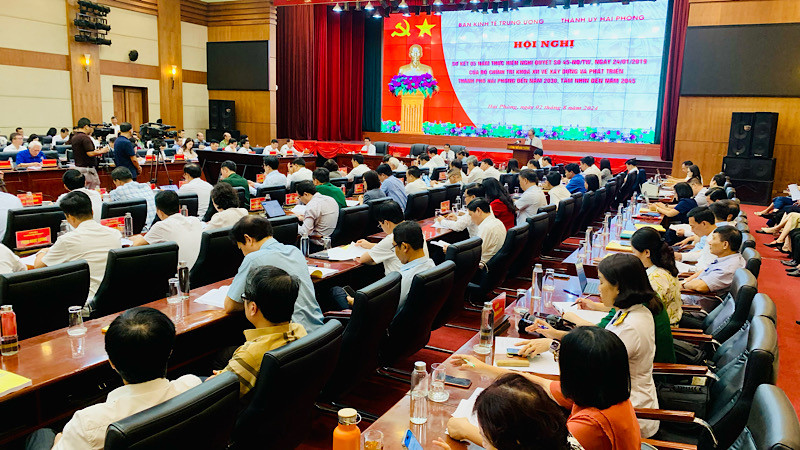 Hội nghị sơ kết 5 năm thực hiện Nghị quyết 45-NQ/TW của Bộ Chính trị về xây dựng và phát triển thành phố Hải Phòng đến năm 2030, tầm nhìn đến năm 2045.
