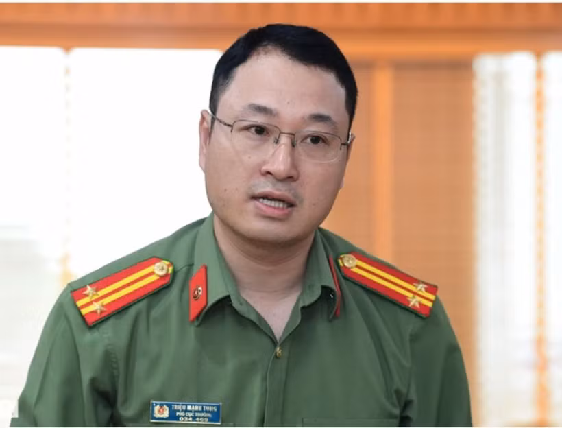 Trung tá Triệu Mạnh Tùng, Phó Cục trưởng An ninh mạng và Phòng, chống tội phạm sử dụng công nghệ cao (Bộ Công an). 