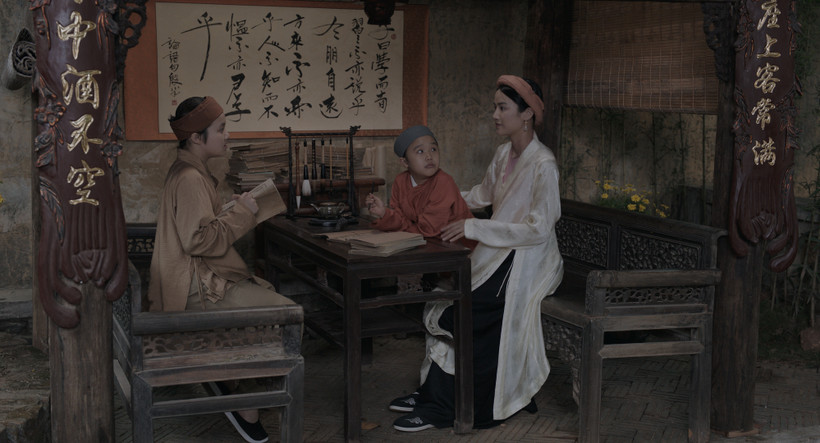 Cảnh trong bộ phim Hồng Hà nữ sĩ - một trong ba dự án điện ảnh sử dụng kinh phí do Nhà nước đặt hàng, trong hai năm 2022-2023. Ảnh: HongNgat film