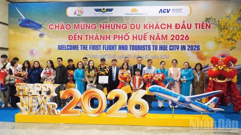 Huế đón những du khách đầu tiên trong năm 2026.
