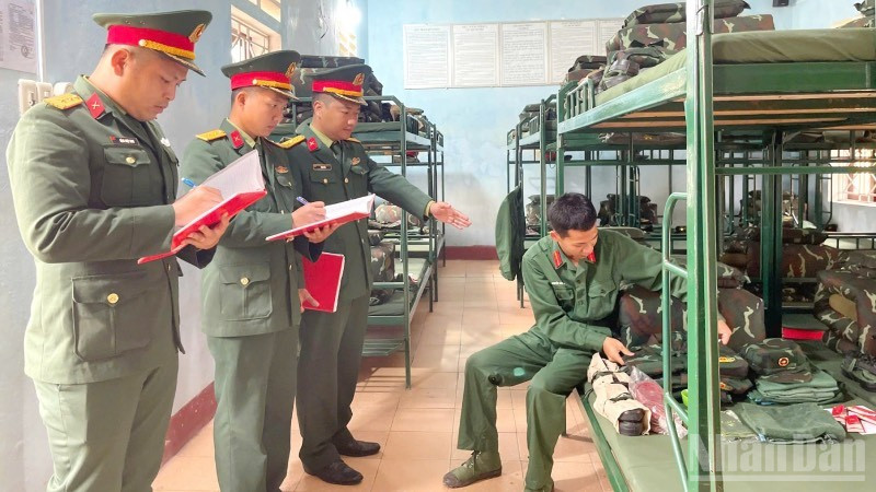 Đơn vị chuẩn bị sẵn sàng để đón nhận chiến sĩ mới.