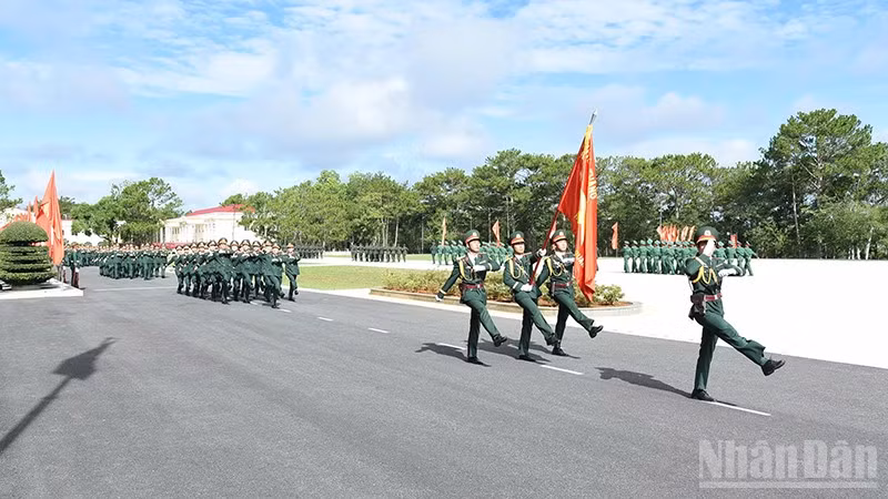 Quang cảnh Lễ tuyên thệ.
