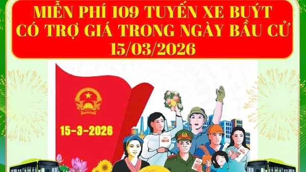 Thành phố Hồ Chí Minh thực hiện miễn vé dịch vụ vận tải hành khách công cộng cho người dân Thành phố trong ngày bầu cử 15/3.