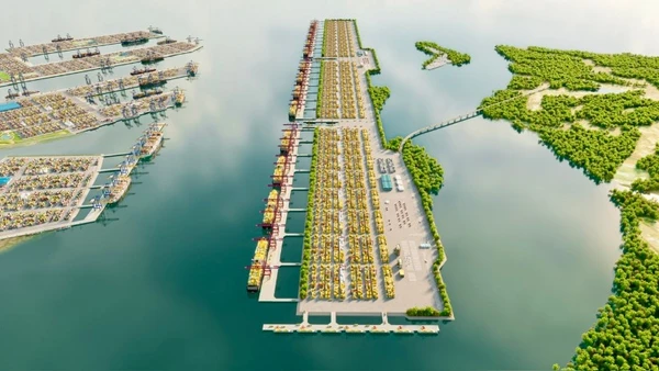 Dự án Cảng trung chuyển quốc tế Cần Giờ được Thủ tướng chấp thuận chủ trương đầu tư vào tháng 1/2025 (Ảnh: VÕ LÊ)