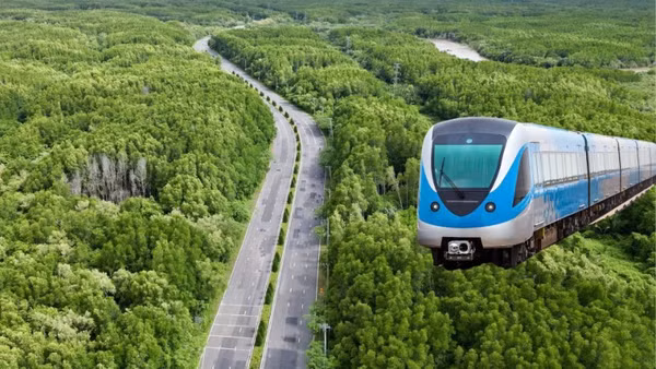 Thành phố đề ra mục tiêu hoàn thành bàn giao mặt bằng Dự án tuyến đường sắt tốc độ cao Bến Thành-Cần Giờ trong tháng 10/2026, tạo điều kiện khởi công và đưa dự án vào khai thác năm 2028. (Ảnh: VÕ LÊ)