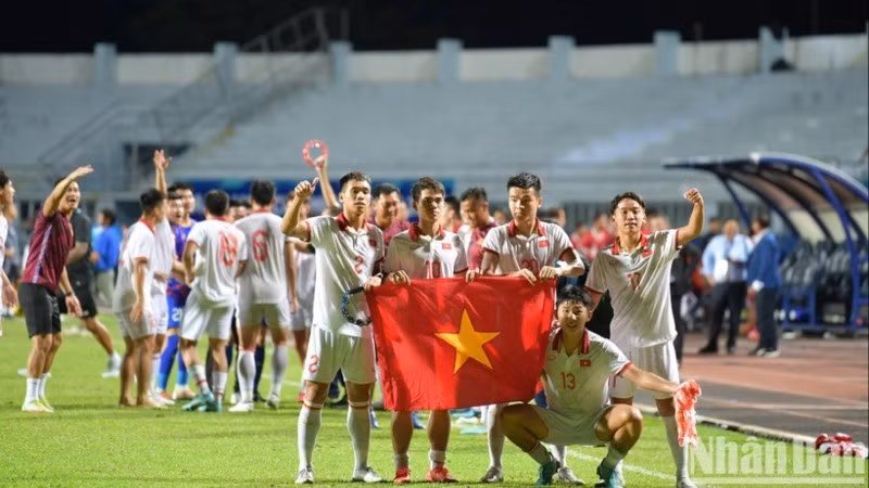 U23 Việt Nam bảo vệ thành công ngôi vô địch khi giành chiến thắng trước U23 Indonesia tại trận chung kết năm 2023. (Ảnh: NAM ĐÔNG)
