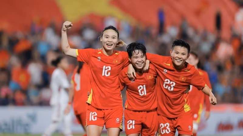 Đội tuyển nữ Việt Nam hướng tới khởi đầu thuận lợi tại Giải vô địch Đông Nam Á 2025. (Ảnh: TTXVN)