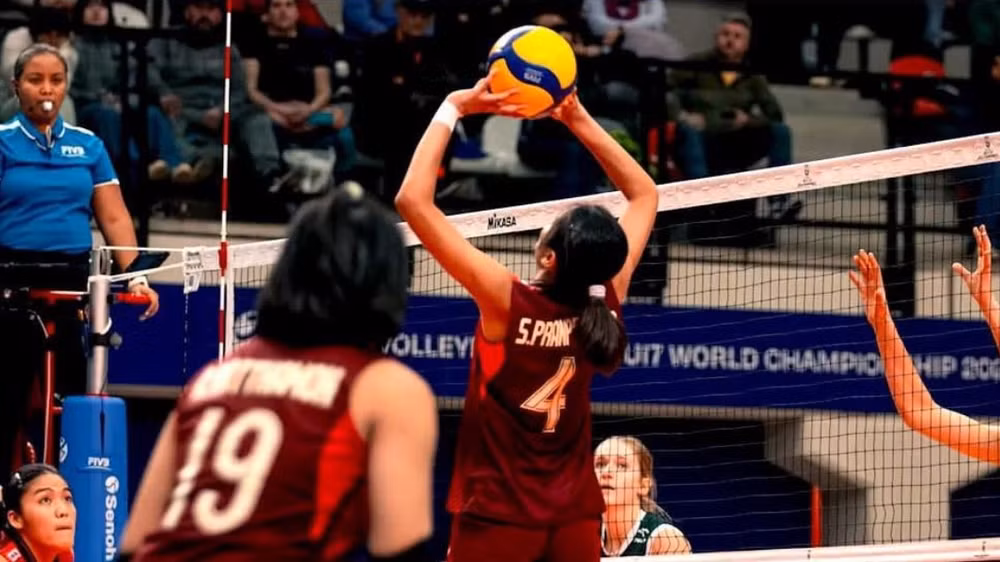 U17 nữ Thái Lan tạo bất ngờ lớn tại Giải vô địch bóng chuyền nữ U17 thế giới 2026. (Ảnh: Hiệp hội Bóng chuyền Thái Lan)