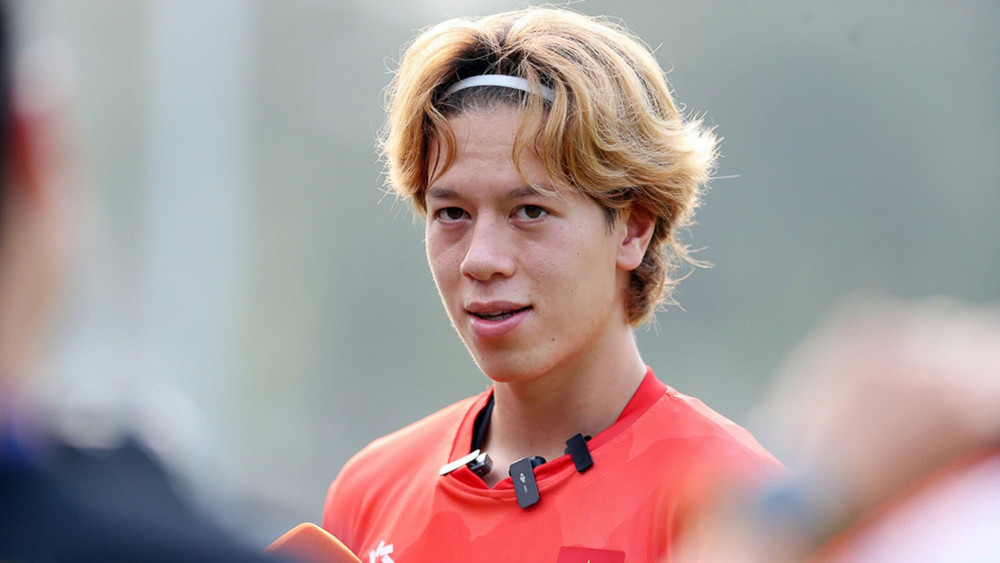 Tiền vệ Viktor Lê của U23 Việt Nam. (Ảnh: VFF)