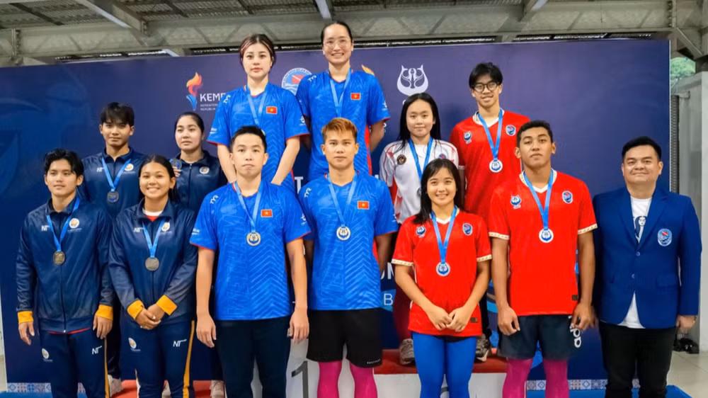 Đội tuyển lặn Việt Nam thi đấu ấn tượng tại giải Đông Nam Á 2025. (Ảnh: Hiệp hội thể thao dưới nước Việt Nam)