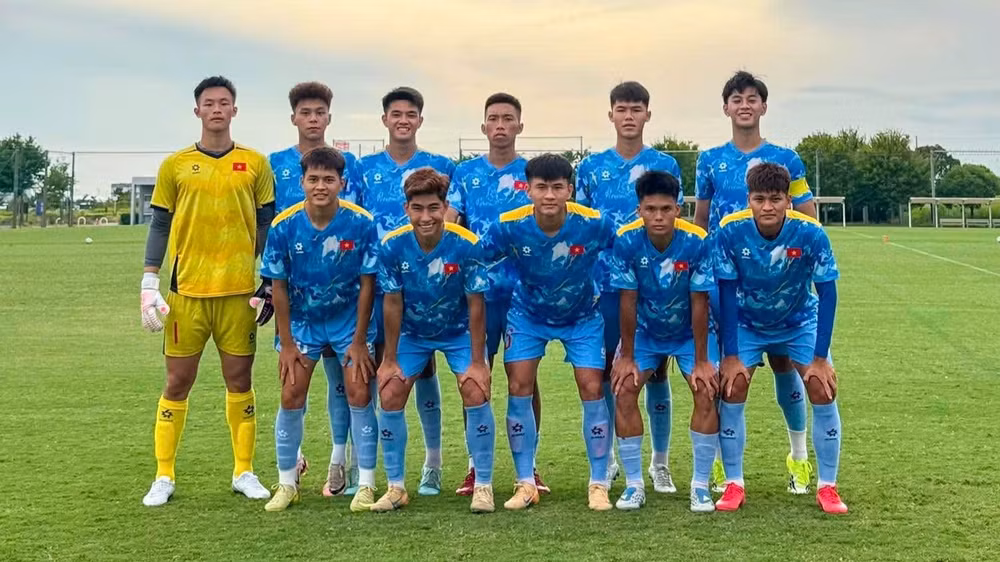 Đội hình xuất phát của U20 Việt Nam. (Ảnh: VFF)