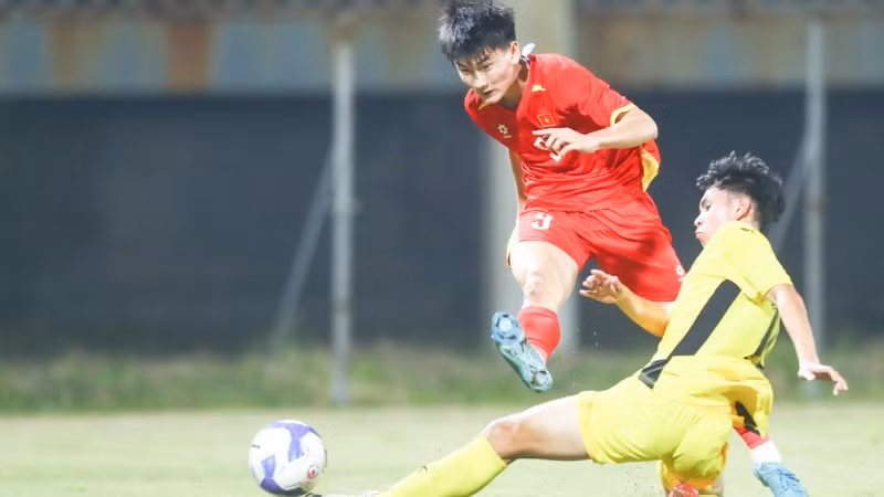 U17 Việt Nam giành chiến thắng ấn tượng trong ngày ra quân. (Ảnh: VFF)