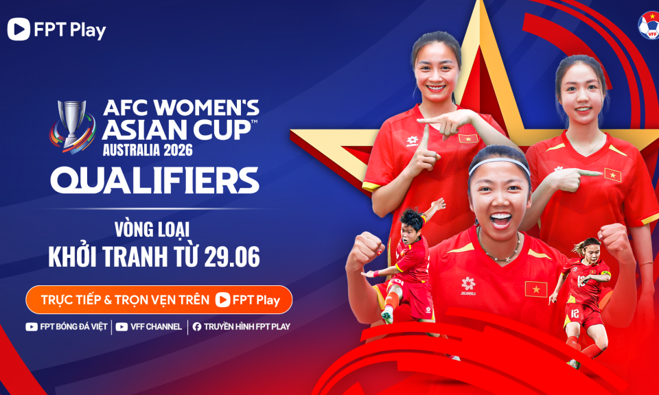 Vòng loại giải bóng đá nữ châu Á 2026 sẽ khởi tranh từ ngày 29/6. (Ảnh: VFF)