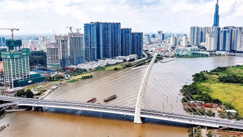 Một góc Thành phố Hồ Chí Minh. (Ảnh: THÀNH ÐẠT)