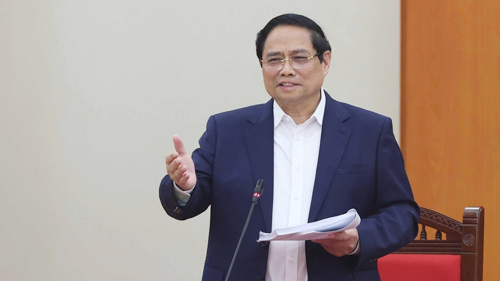 Thủ tướng Phạm Minh Chính phát biểu. (Ảnh: Thống Nhất/TTXVN) e0f4366f14af9df1c4be6-1989.jpg