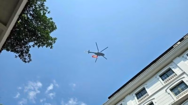 Quân chủng Phòng không-Không quân diễn tập bay chào mừng Lễ kỷ niệm 80 năm Quốc khánh. (Ảnh: LÊ ĐỨC NGHĨA).