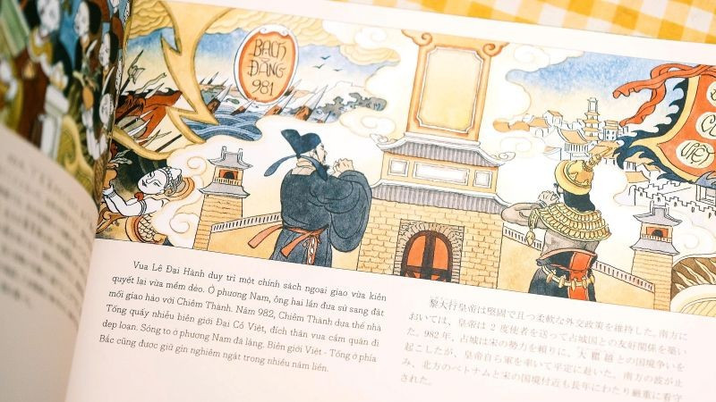 “Lược sử nước Việt bằng tranh” đã phát hành hơn 200.000 bản, với 4 phiên bản khác nhau, bao gồm: phiên bản tiếng Việt, phiên bản song ngữ Việt-Anh, đơn ngữ tiếng Hàn, và mới nhất là phiên bản song ngữ Việt-Nhật. ls-2.jpg