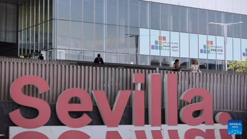 Hội nghị FFD4 được tổ chức tại Seville (Tây Ban Nha) với sự tham dự của khoảng 50 nhà lãnh đạo thế giới. (Ảnh: XINHUA)