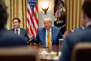 Tổng thống Mỹ Donald Trump chủ trì một cuộc họp Nội các ngày 9/7. (Ảnh: The White House)