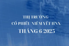 Thị trường cổ phiếu niêm yết HNX tháng 6/2025: Thanh khoản tăng 20%