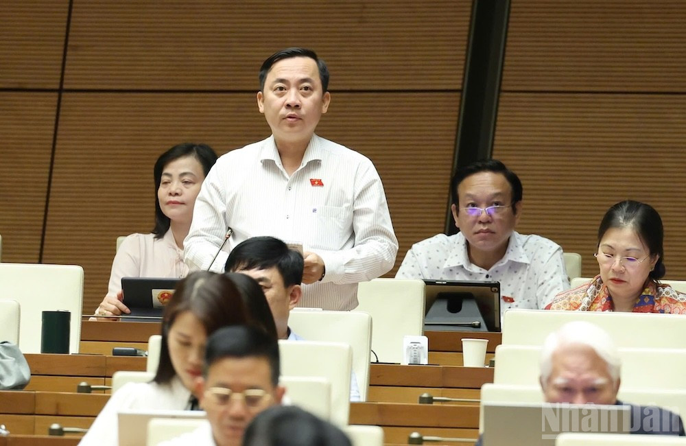 Đại biểu Đào Chí Nghĩa (Đoàn Cần Thơ). (Ảnh: DUY LINH) ndo_br_dao-chi-nghia-can-tho.jpg