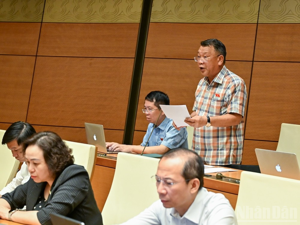 Đại biểu Nguyễn Tạo (Đoàn Lâm Đồng). (Ảnh: DUY LINH) ndo_br_nguyen-tao-lam-dong.jpg